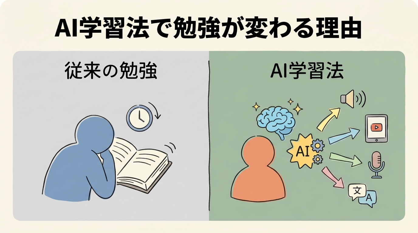AI学習法で勉強が変わる理由図解