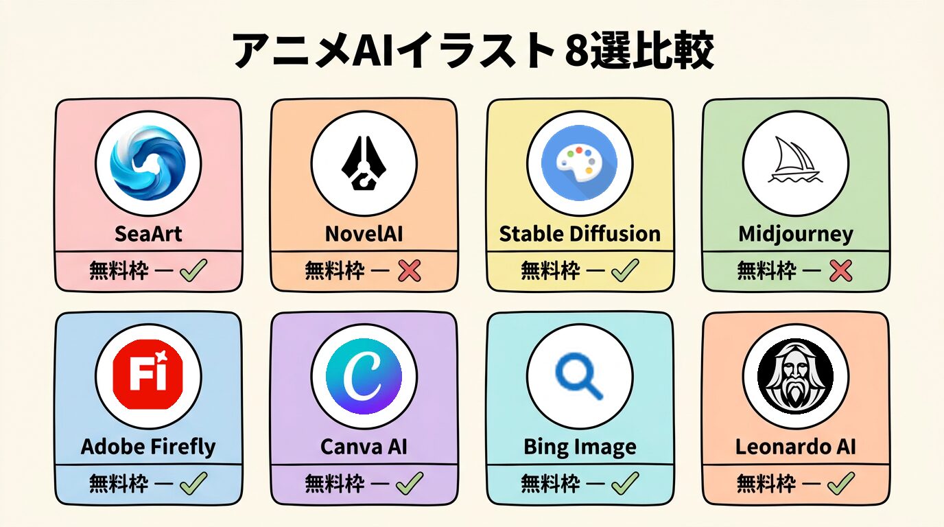 アニメAIイラスト8選比較