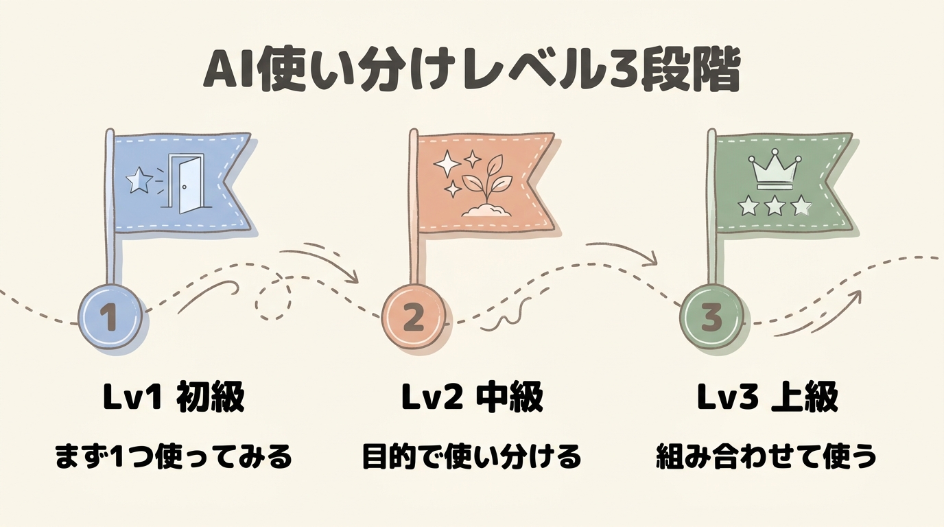 初級から上級までのAI活用ロードマップ