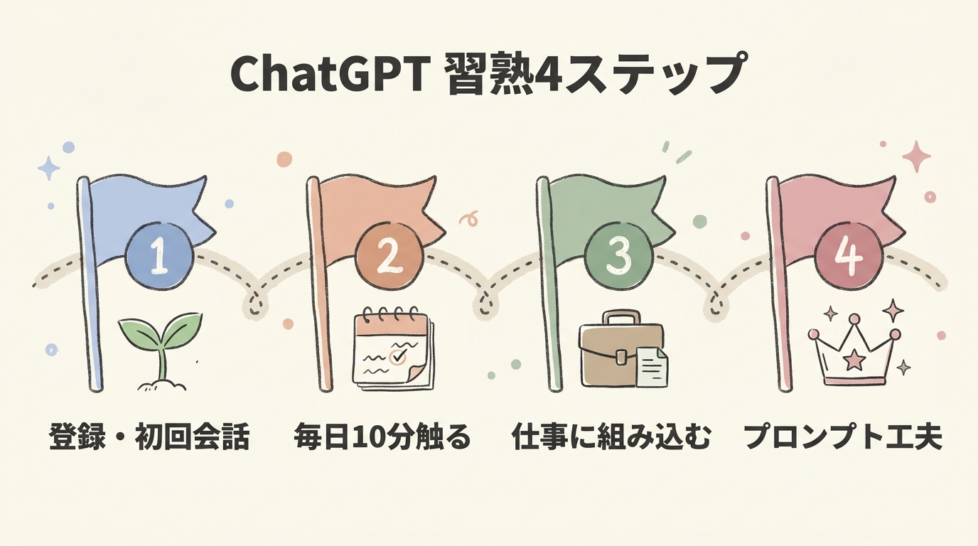 ChatGPT初心者からマスターへの成長ロードマップ
