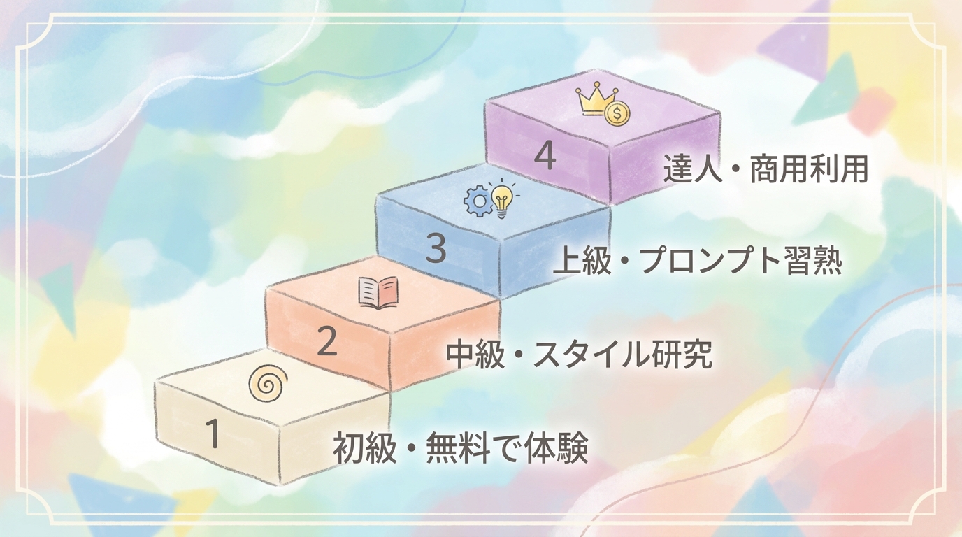 AI画像生成 初級→上級ロードマップ