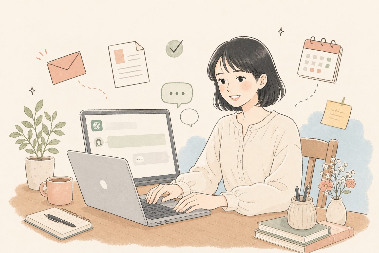 ChatGPT仕事活用 メール作成シーン