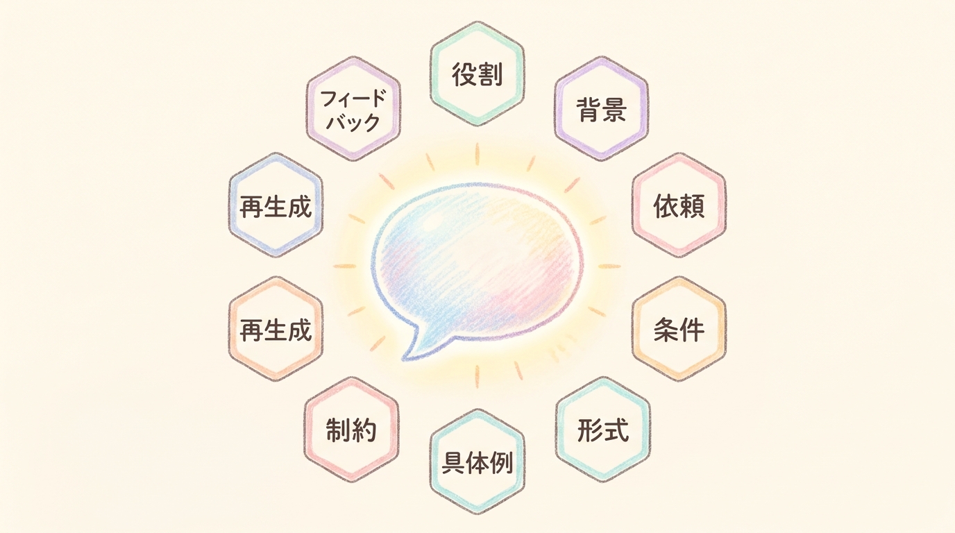 ChatGPTプロンプトのコツ9つ全体マップ