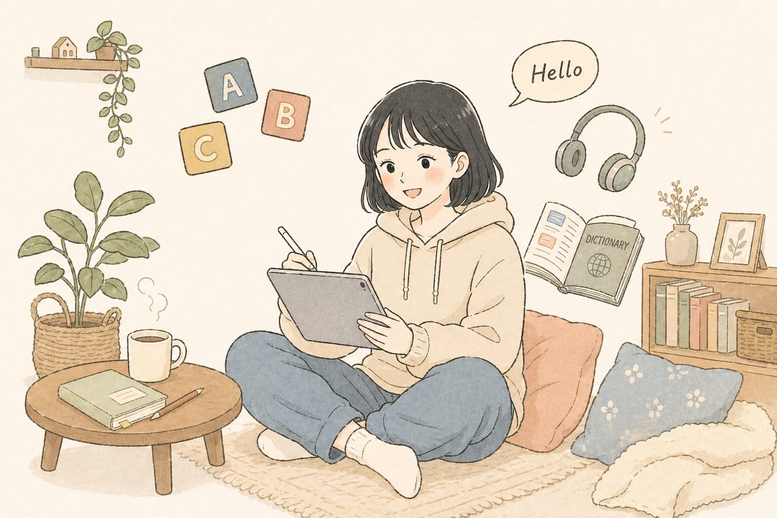 AI英語学習シーン