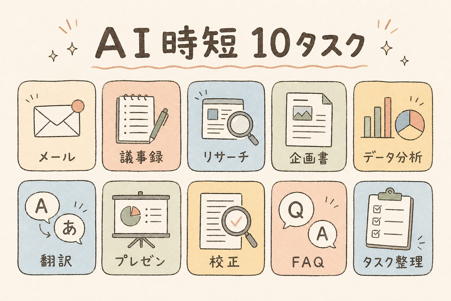 AI時短10タスク