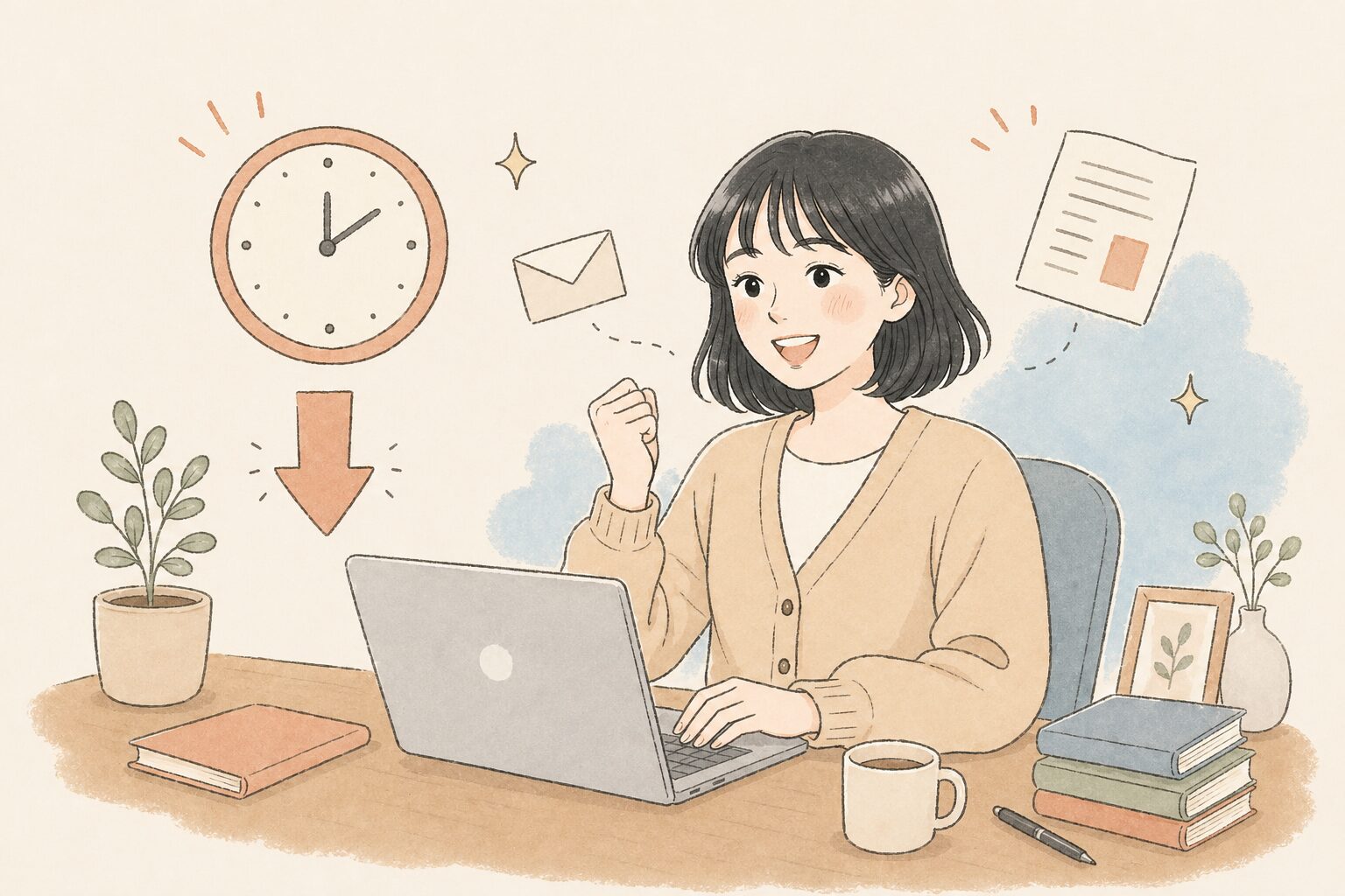AI仕事効率化シーン