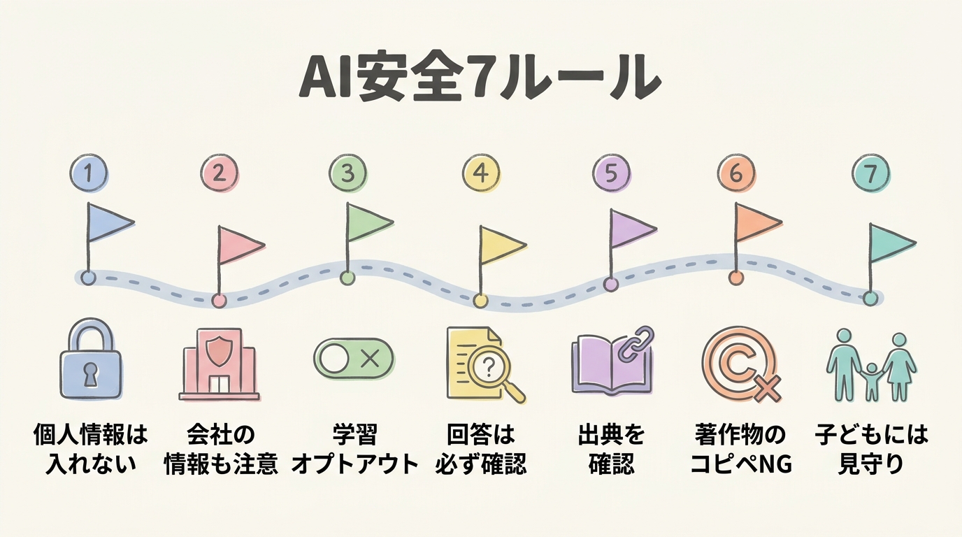安全AI活用7ルール ロードマップ