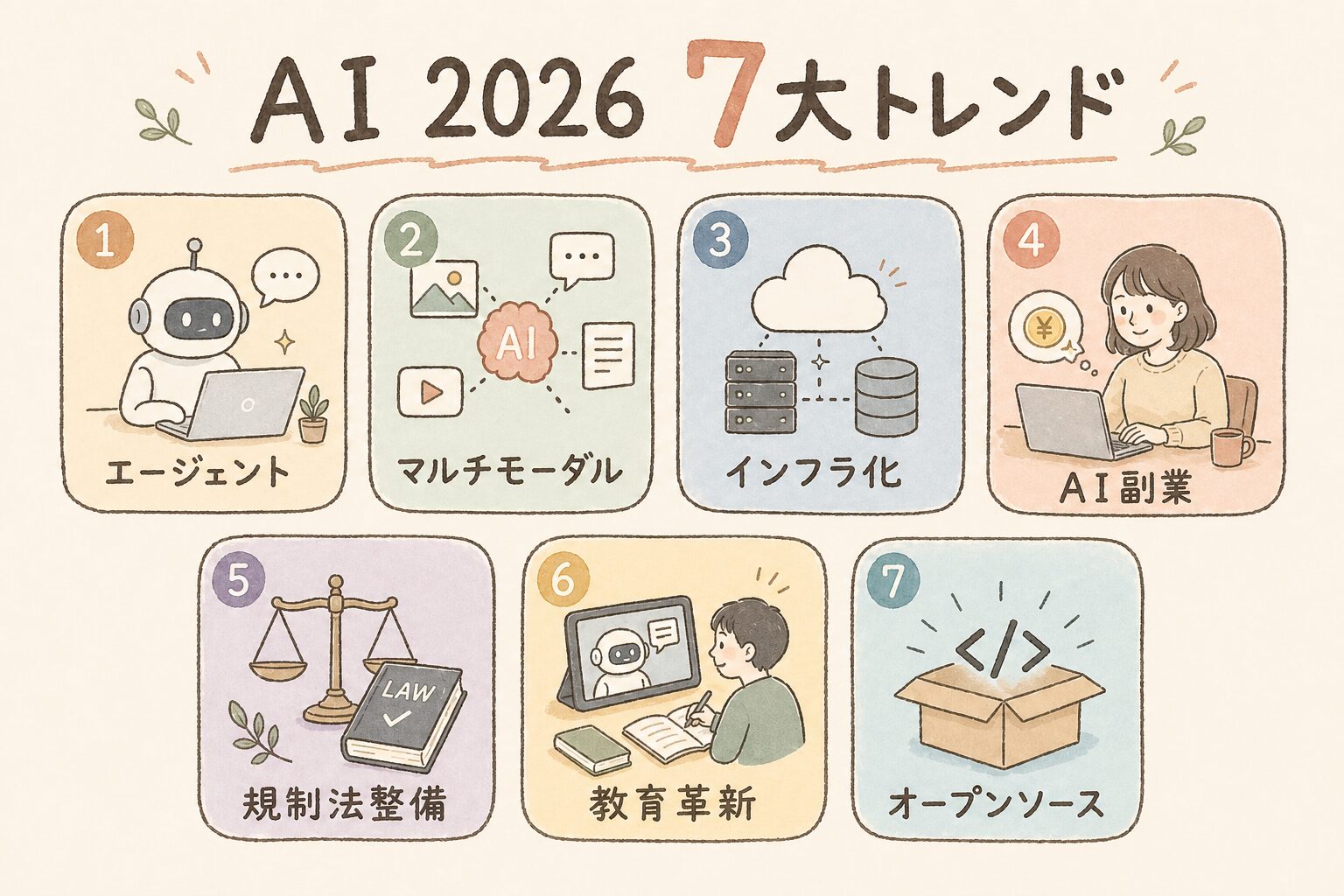 AI 2026 7大トレンド