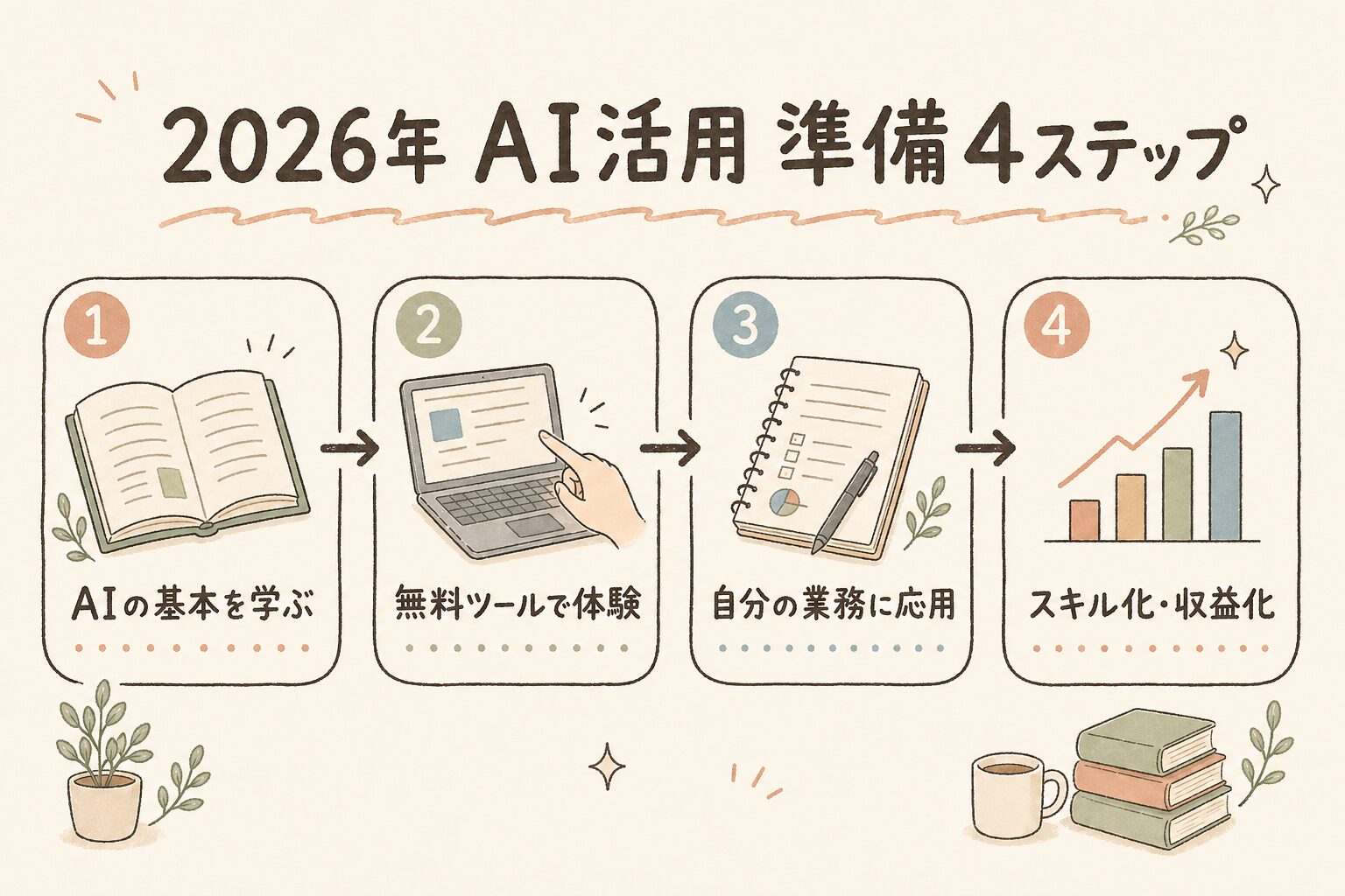 2026年AI活用準備4ステップ