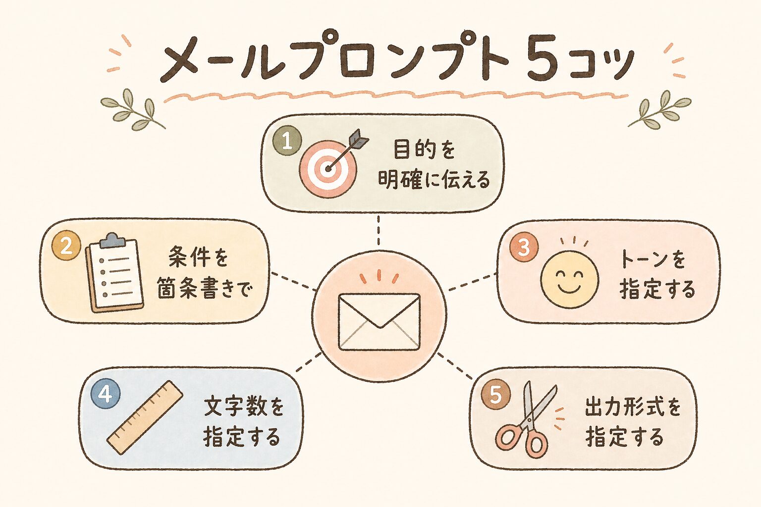 メールプロンプト 5コツ