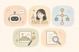 Difyで作れる5種類のアプリ|チャットボット・テキストジェネレーター・チャットフロー・ワークフロー・エージェント