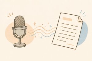 AI音声文字起こしアプリのイメージ