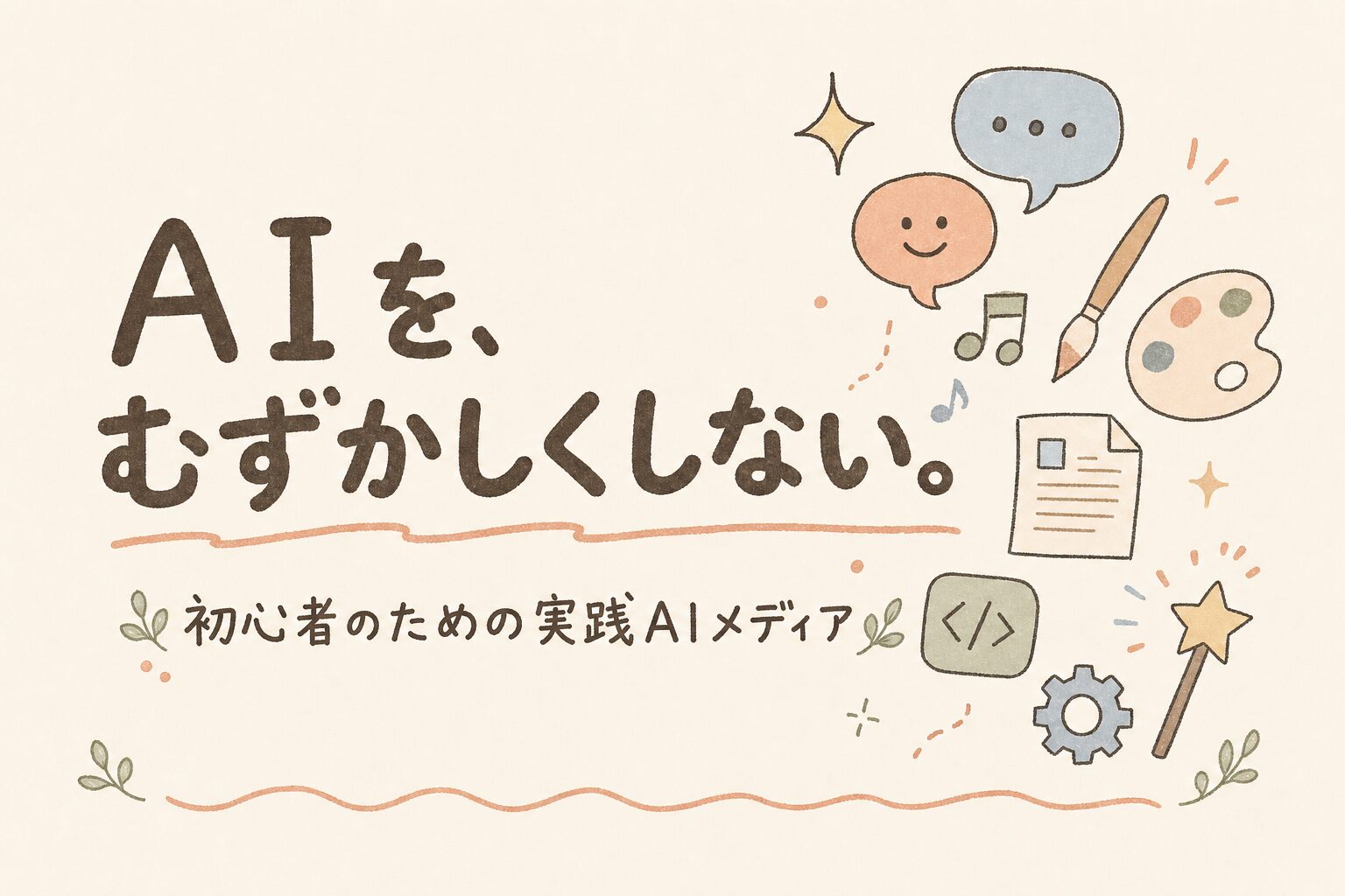 AIを、むずかしくしない。初心者のための実践AIメディア